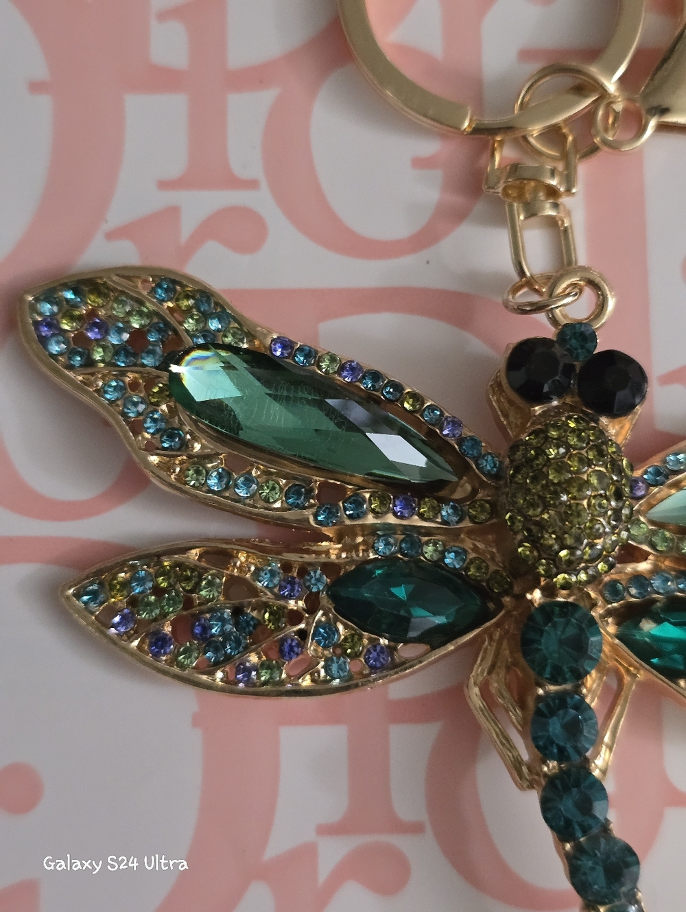 Large Beautiful Dragonfly Bag Charm/ Keychain NEW - Picture 9 of 14